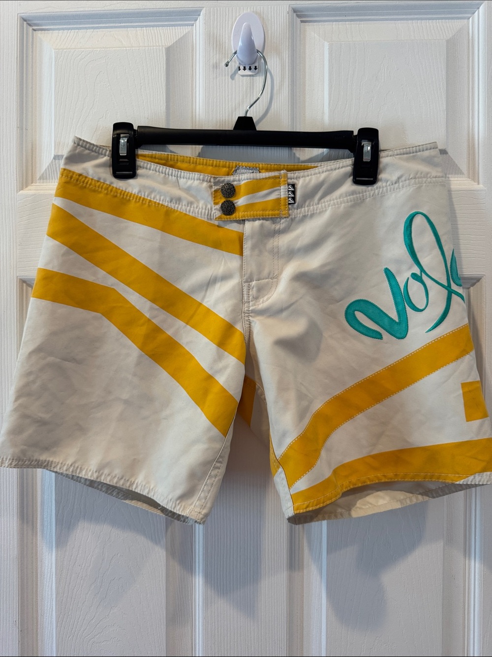 Miss Mod Vintage Volcom On The Fence Boardshorts Board Shorts size 9